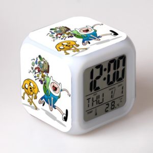 Adventure Time 7 Colors Change Digital Alarm LED Clock 6