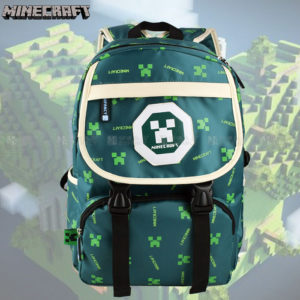 Minecraft Cartoon Backpack School Bag