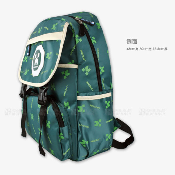 Minecraft Cartoon Backpack School Bag