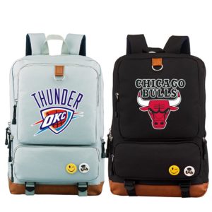 NBA Canvas Backpack Shoulder School Bag