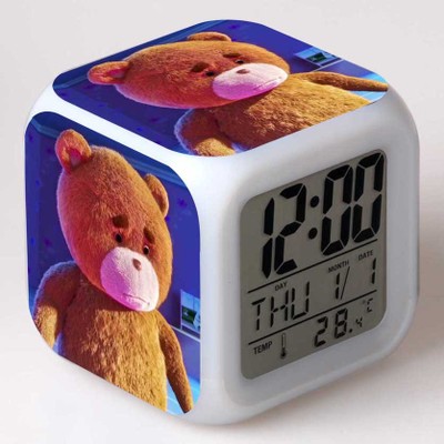Ted 7 Colors Change Digital Alarm LED Clock 2