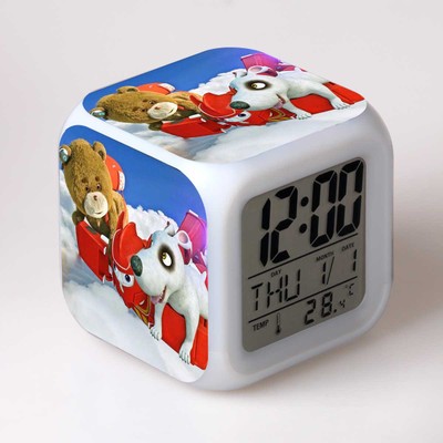 Ted 7 Colors Change Digital Alarm LED Clock 6