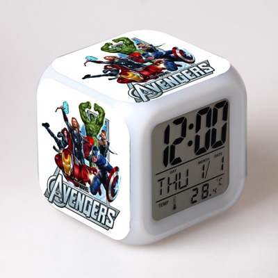 The Avengers 7 Colors Change Digital Alarm LED Clock 1