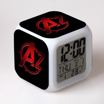 The Avengers 7 Colors Change Digital Alarm LED Clock 5