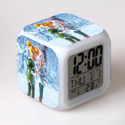 Tinker Bell and the Pirate Fairy 7 Colors Change Digital Alarm LED Clock 15