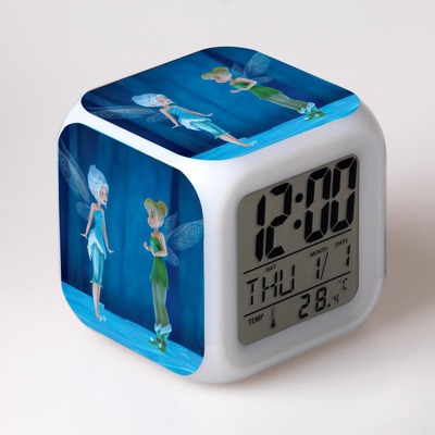 Tinker Bell and the Pirate Fairy 7 Colors Change Digital Alarm LED Clock 17