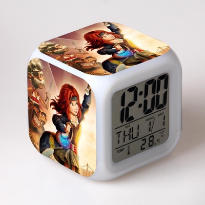 Tinker Bell and the Pirate Fairy 7 Colors Change Digital Alarm LED Clock 2