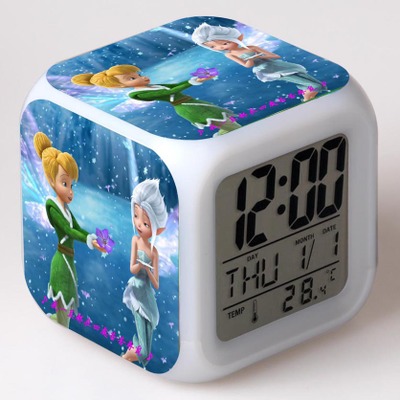Tinker Bell and the Pirate Fairy 7 Colors Change Digital Alarm LED Clock 20