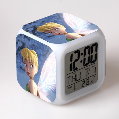 Tinker Bell and the Pirate Fairy 7 Colors Change Digital Alarm LED Clock 3