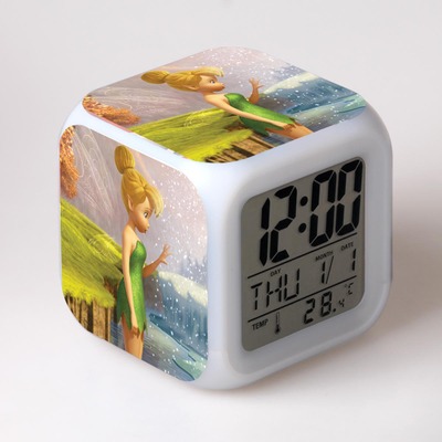 Tinker Bell and the Pirate Fairy 7 Colors Change Digital Alarm LED Clock 8