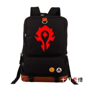 World of Warcraft Canvas Backpack Shoulder School Bag