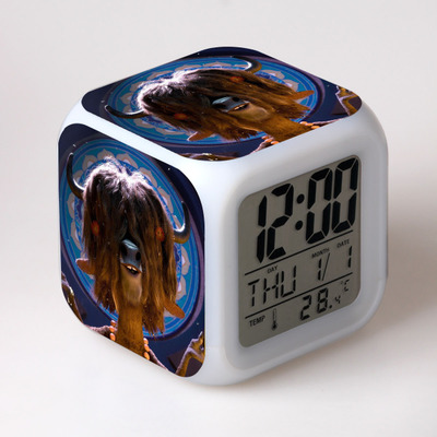 Zootopia 7 Colors Change Digital Alarm LED Clock 22