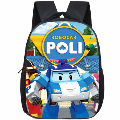 12 Inch Traffic Safety with Poli Children's Backpack Kids School Cute Daily Bag Kindergarten Bags Girls Boys Waterproof Ruckpack - Image 13