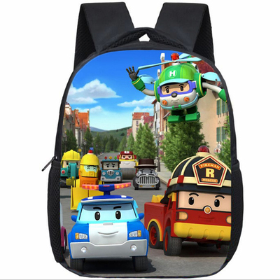 12 Inch Traffic Safety with Poli Children's Backpack Kids School Cute Daily Bag Kindergarten Bags Girls Boys Waterproof Ruckpack - Image 14
