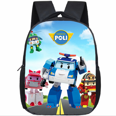 12 Inch Traffic Safety with Poli Children's Backpack Kids School Cute Daily Bag Kindergarten Bags Girls Boys Waterproof Ruckpack - Image 15
