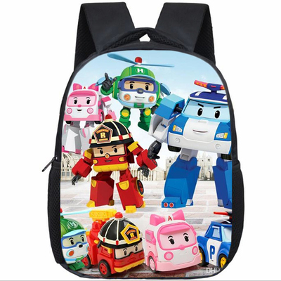 12 Inch Traffic Safety with Poli Children's Backpack Kids School Cute Daily Bag Kindergarten Bags Girls Boys Waterproof Ruckpack - Image 16