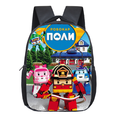 12″Traffic Safety with Poli Backpack School Bag
