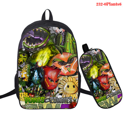 16 Inch Plants vs. Zombies Backpack School Bag+Pencil Bag - Image 14