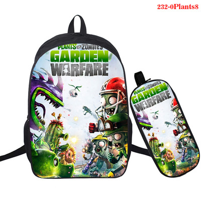 16 Inch Plants vs. Zombies Backpack School Bag+Pencil Bag - Image 15