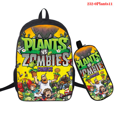 16 Inch Plants vs. Zombies Backpack School Bag+Pencil Bag - Image 16