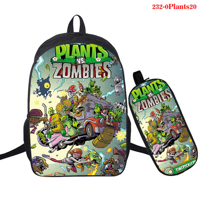 16 Inch Plants vs. Zombies Backpack School Bag+Pencil Bag - Image 17