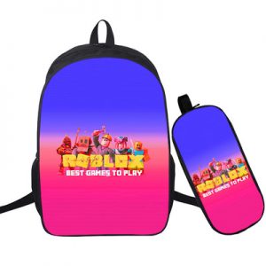 16 Inch Roblox Backpack School Bag+Pencil Bag