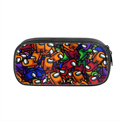 Among Us Cosmetic Bags Boys Girls Children Large Pencil Case Purse Storage Bags Women Men Multifunction Makeup Bag - Image 3