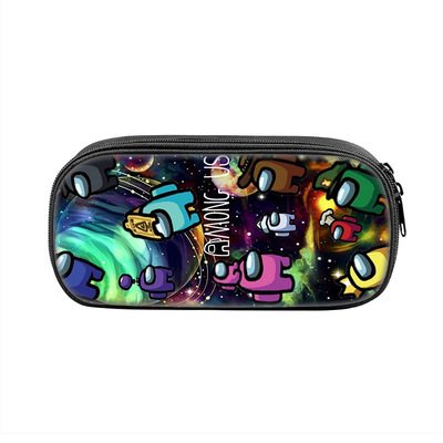Among Us Cosmetic Bags Boys Girls Children Large Pencil Case Purse Storage Bags Women Men Multifunction Makeup Bag - Image 12