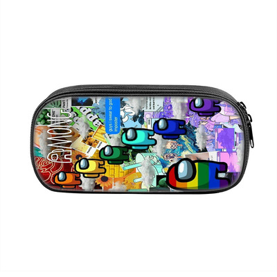 Among Us Cosmetic Bags Boys Girls Children Large Pencil Case Purse Storage Bags Women Men Multifunction Makeup Bag - Image 15