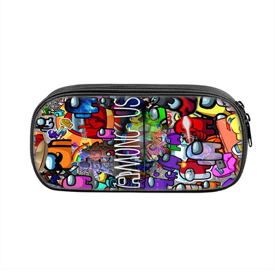 Among Us Cosmetic Bags Boys Girls Children Large Pencil Case Purse Storage Bags Women Men Multifunction Makeup Bag - Image 16