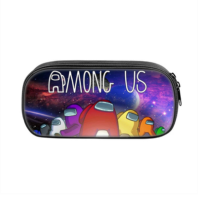Among Us Cosmetic Bags Boys Girls Children Large Pencil Case Purse Storage Bags Women Men Multifunction Makeup Bag - Image 2