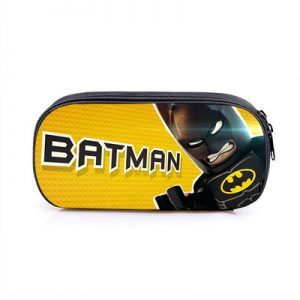 Batman Cosmetic Bags Boys Girls Children Large Pencil Case Purse Storage Bags Women Men Multifunction Makeup Bag