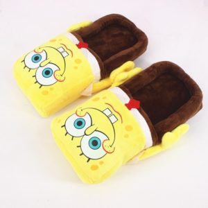 Cute Spongebob Plush Slippers Indoor Shoes
