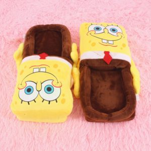 Cute Spongebob Plush Slippers Indoor Shoes