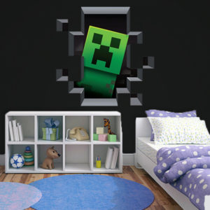Minecraft 3D stereo environmental protection stickers stickers