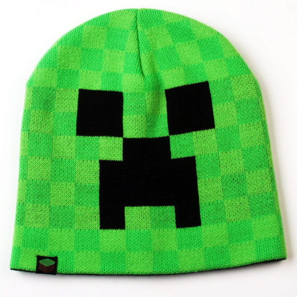 Buy Minecraft Creeper Face Knit Warm Beanie Cap For Sale Giftcartoon