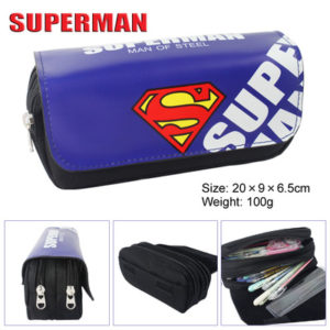 Superman Pen Case Student's Large Capacity Pencil Bag