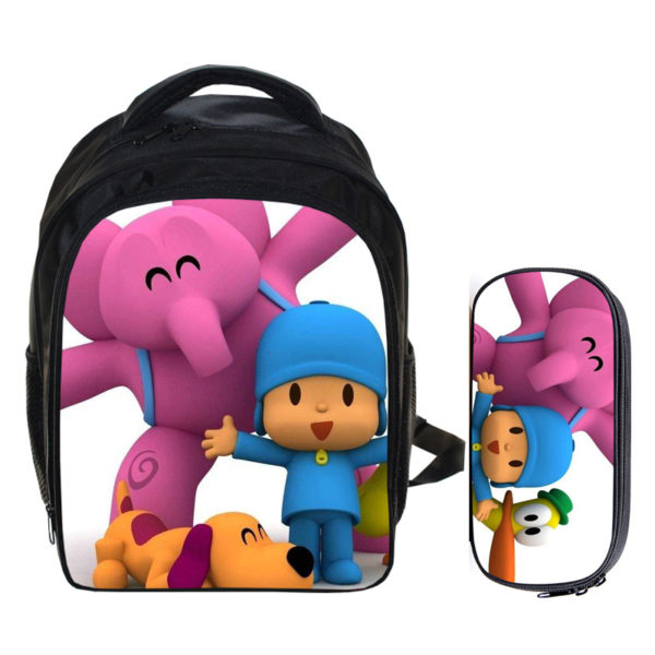 13 Inch POCOYO Backpack School Bag+Pencil Case - Image 2