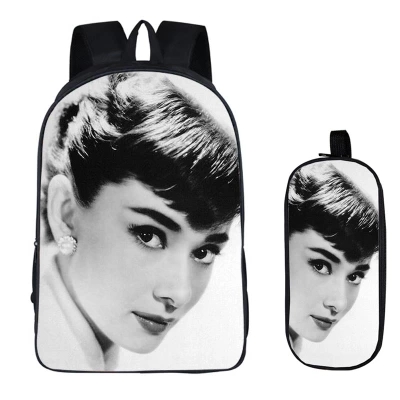 Audrey Hepburn Backpack School Bag - giftcartoon