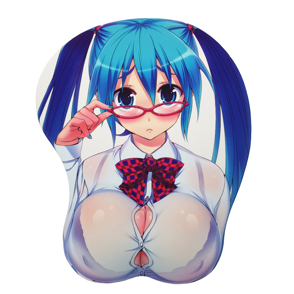 Hatsune Miku 3D Mouse Pad with Wrist Support Rest Mat