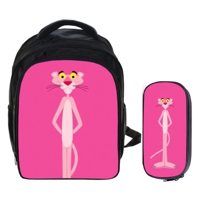 13 Inch Pink Panther Backpack School Bag+Pencil Case - Image 4