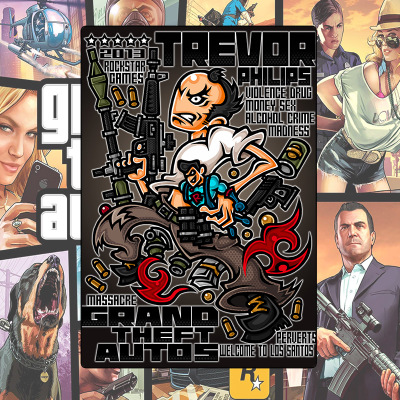 GTA Cartoon Mouse Pad