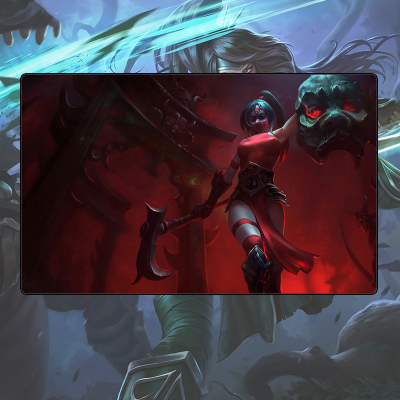 LOL The Fist of Shadow Akali Cartoon Mouse Pad