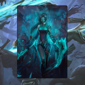 LOL The Fist of Shadow Akali Cartoon Mouse Pad