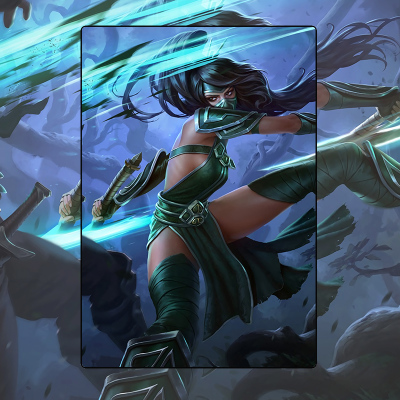 LOL The Fist of Shadow Akali Cartoon Mouse Pad