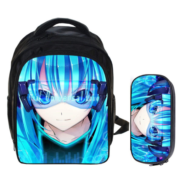 13"Hatsune Miku Backpack School Bag