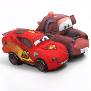 Cars with Lightning McQueen and Mater Stuffed Plush Set 2pcs