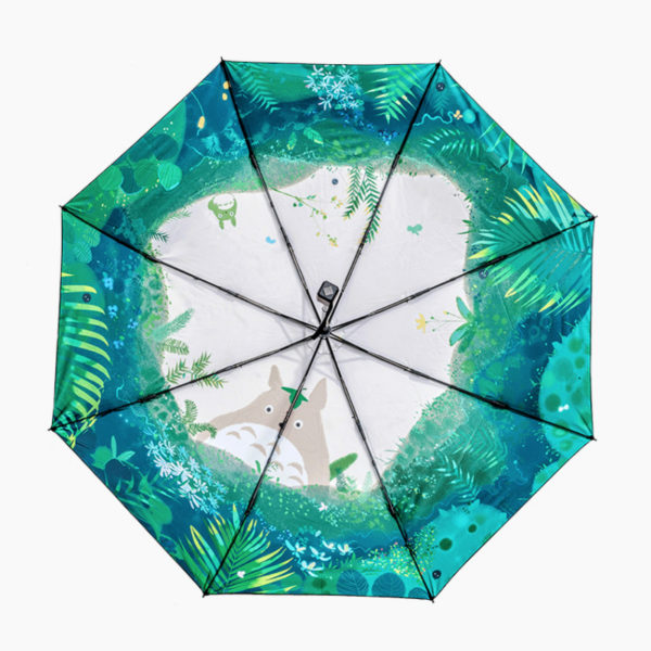 Totoro Foldable Umbrella Sunny and Rainy Sunscreen Anti-uv Umbrella