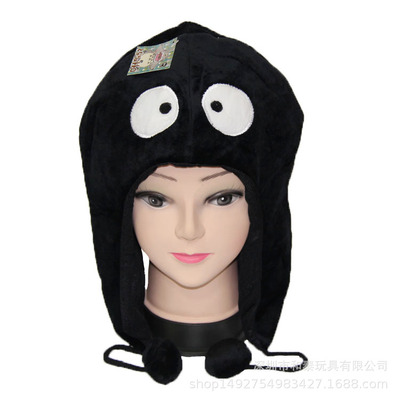 Autumn and winter cartoon plush ear protection hat anime surrounding creative funny hem ball adult prop hat - Image 6
