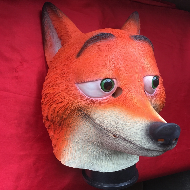 Zootopia Mask Helmet Movie Vesion Latex Full Head Mask Cosplay Props 
